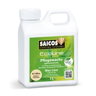 Saicos Ecoline Pflegewachs farblos, 1&nbsp;L 