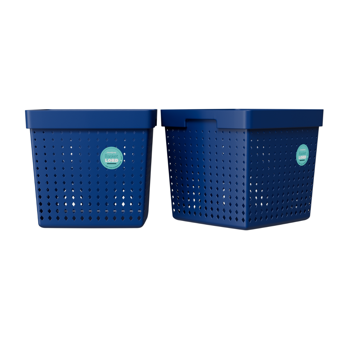 Aufbewahrungskorb XL dunkelblau Set