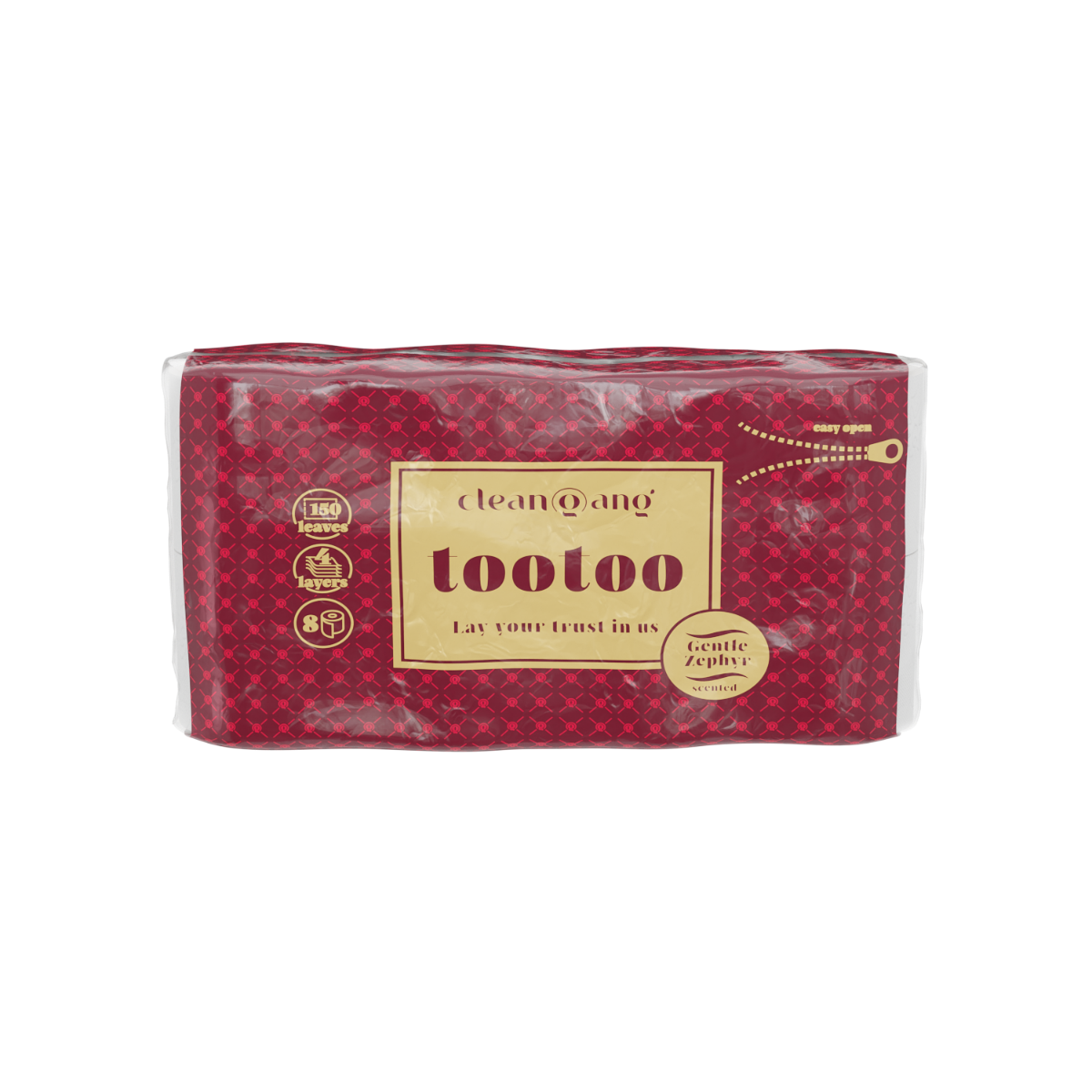 Toilettenpapier 4-lagig mit Duft, 8&nbsp;x&nbsp;150&nbsp;Blätter