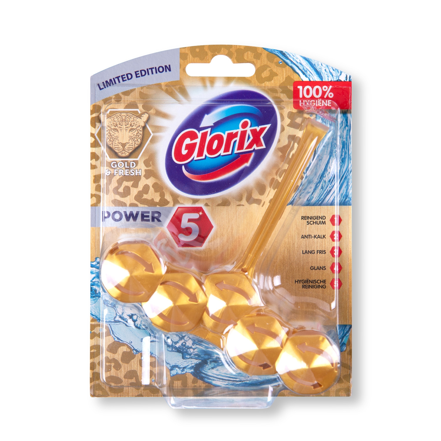 Cleangang Glorix WC Steine Power Gold - Limited Edition